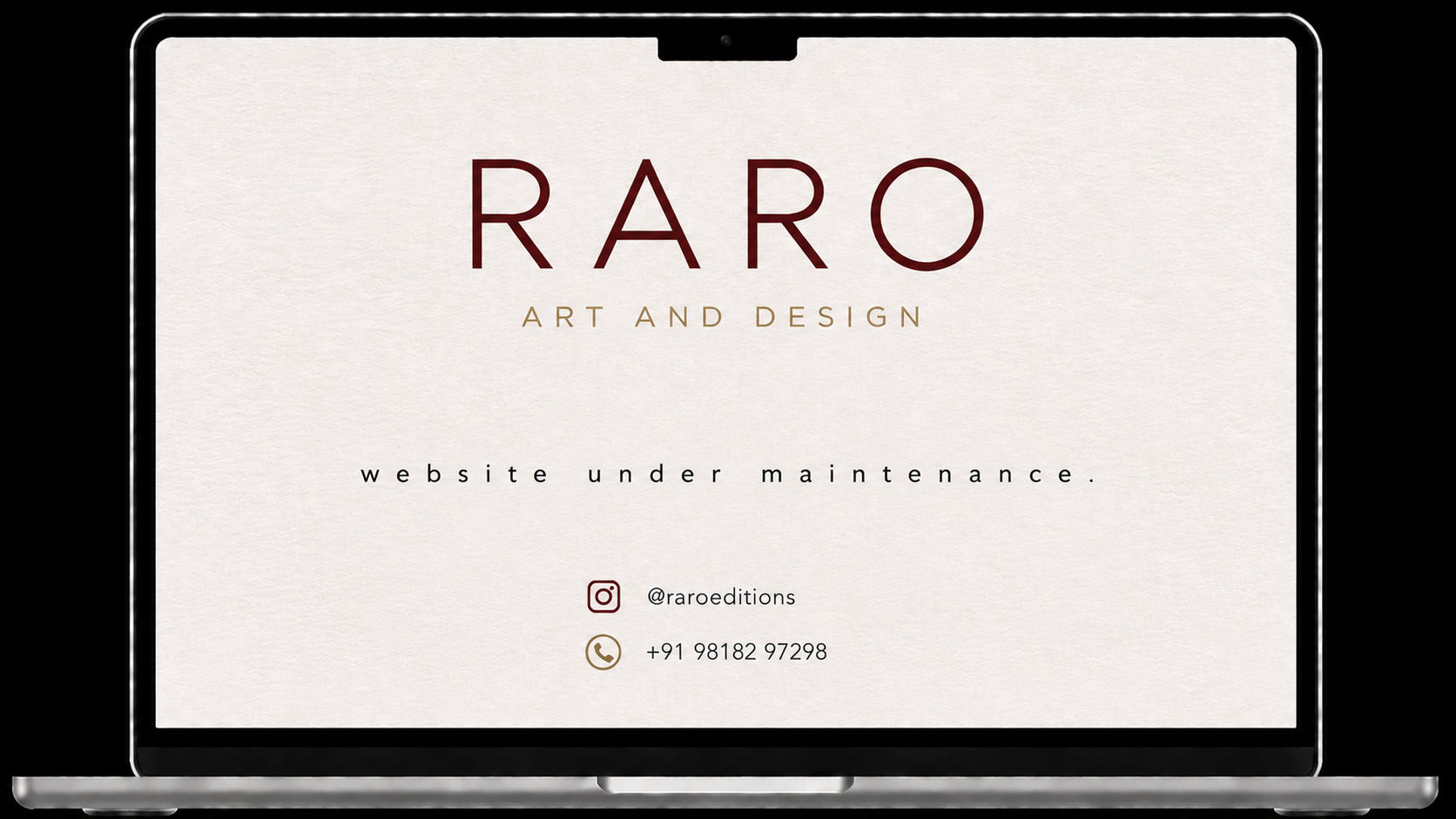 RARO Website Under Maintenance